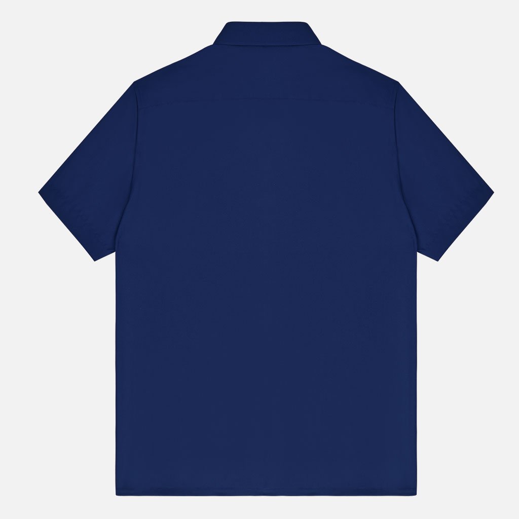 Bộ quần áo nam trung niên Sơ mi xanh than kết hợp Quần tăm xanh than - Phong cách nam trung niên đẳng cấp